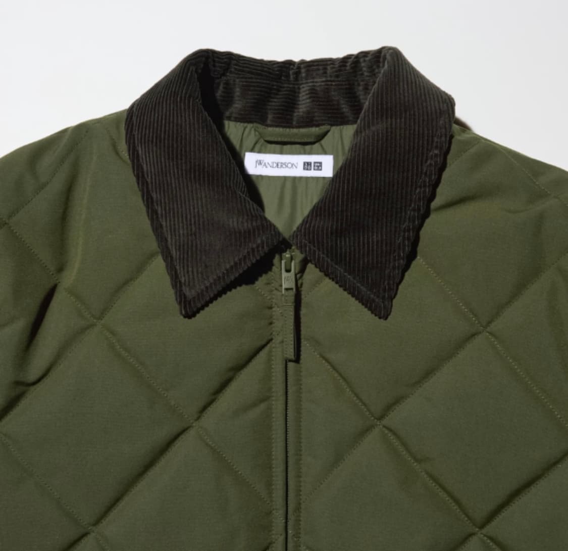 유니클로 JW 앤더슨 퀼팅 블루종 카키 M 상품이미지1