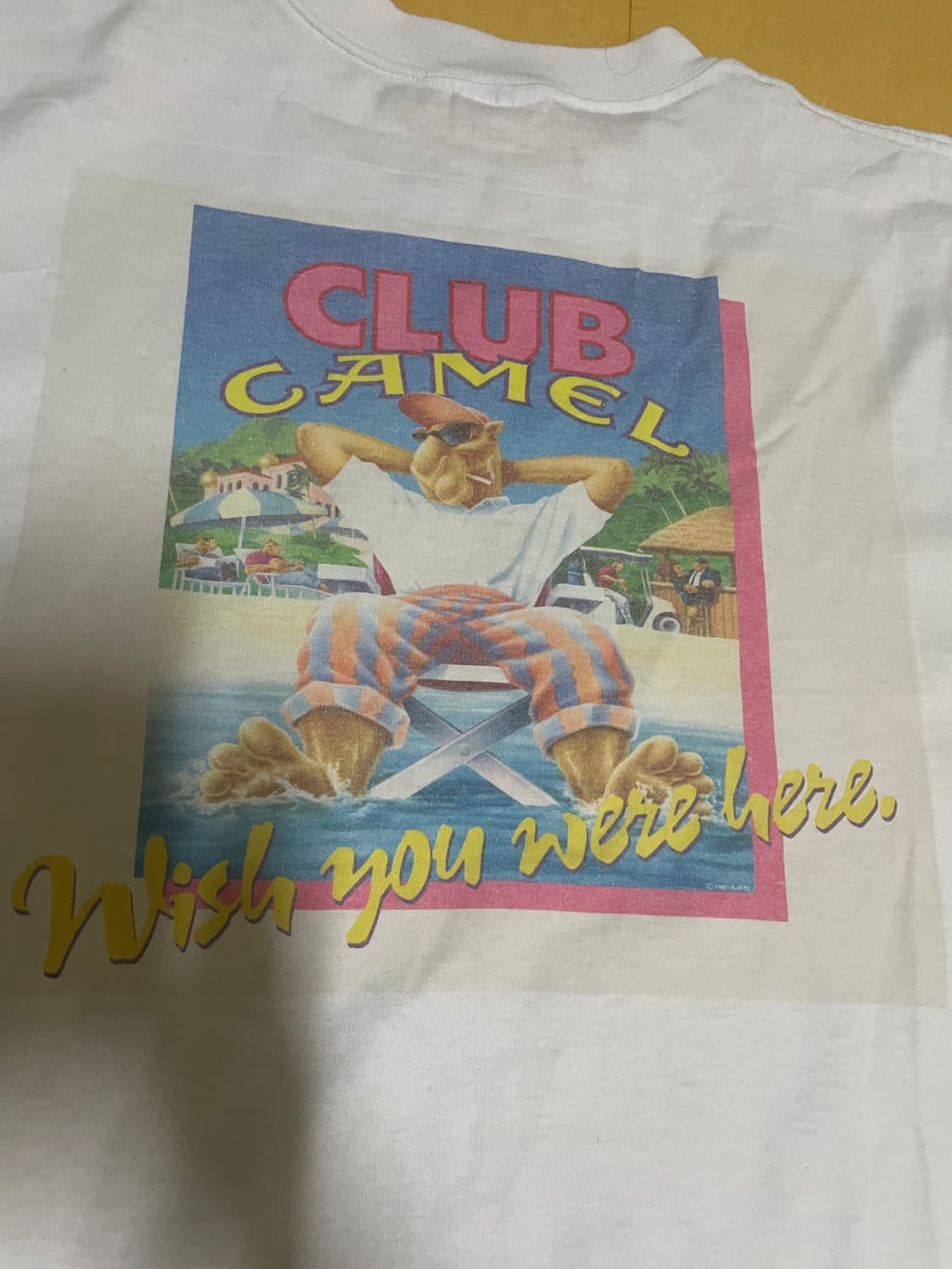 90s 카멜 빈티지 프로모 티셔츠 상품이미지4