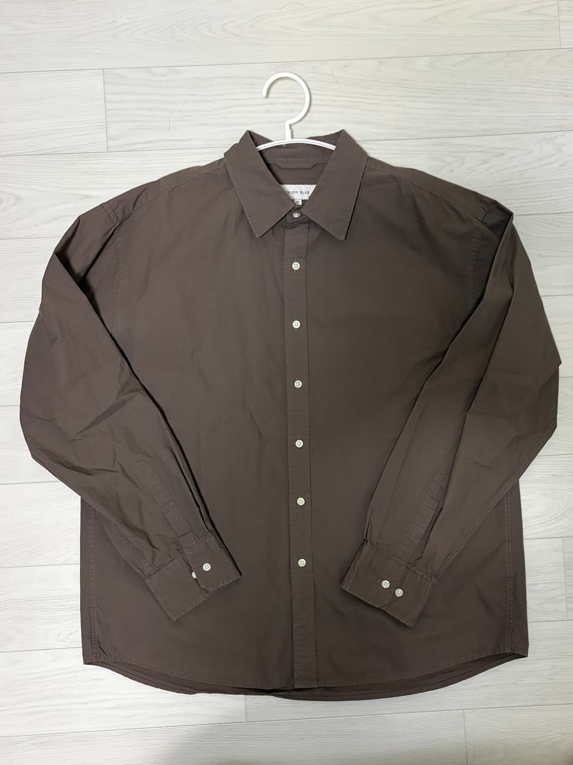 M) 유니온블루 런드리 셔츠 브라운 상품이미지1
