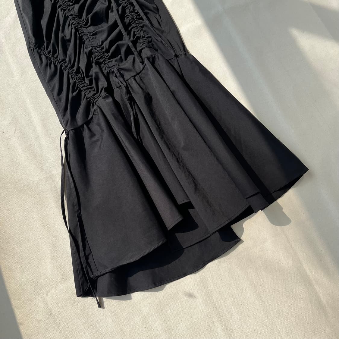 SLY 셔링 드로우스트링 롱 스커트 상품이미지3