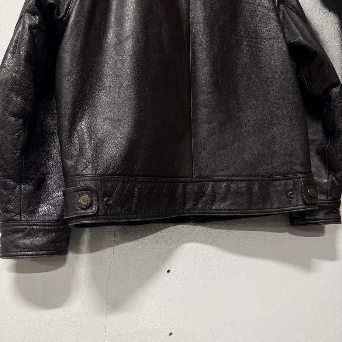 유니온베이 100% 쉽스킨 싱글 양가죽 집업 자켓 상품이미지8