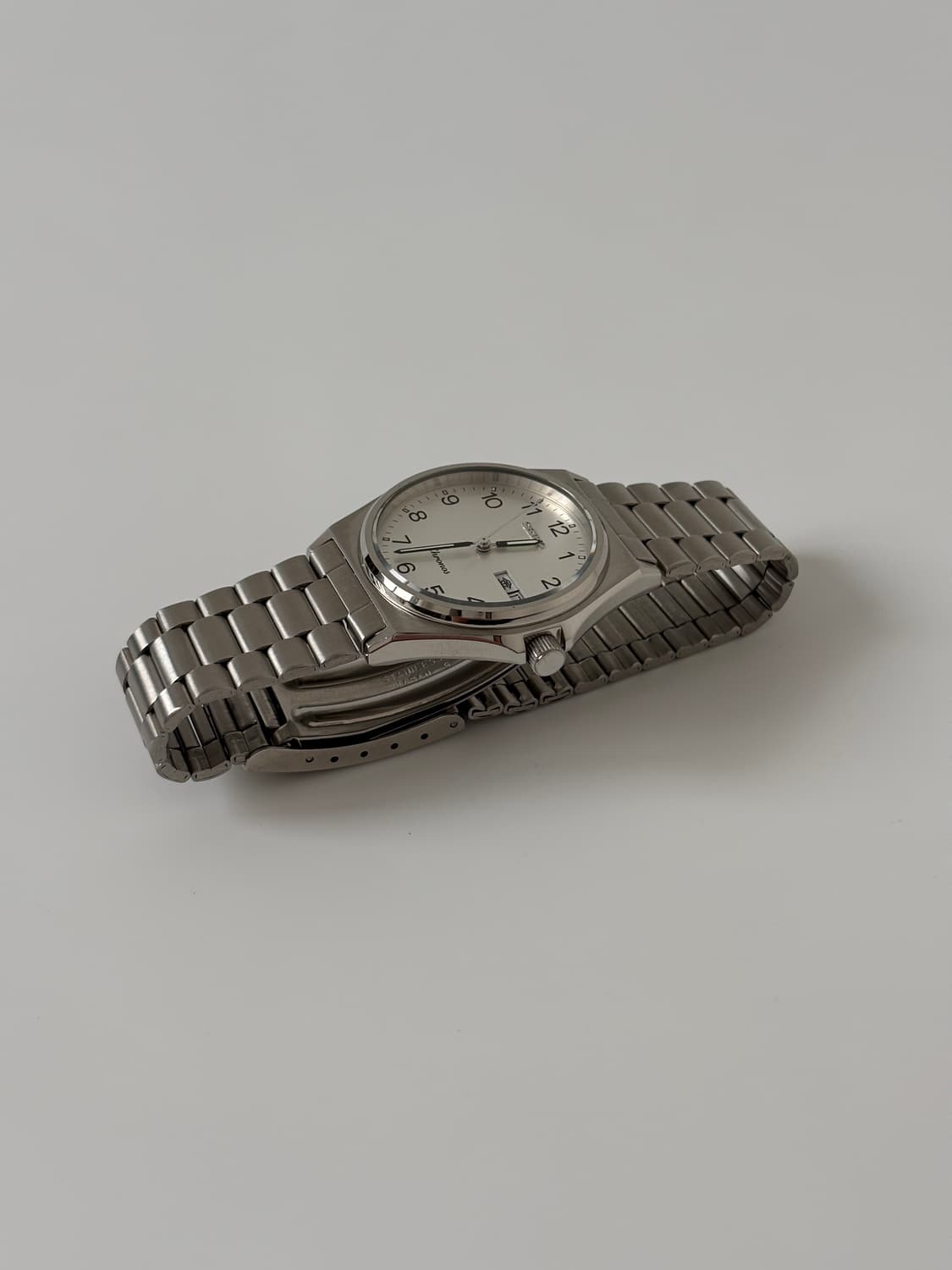 1980s Chronos Arabic Index Silver Quartz 상품이미지5