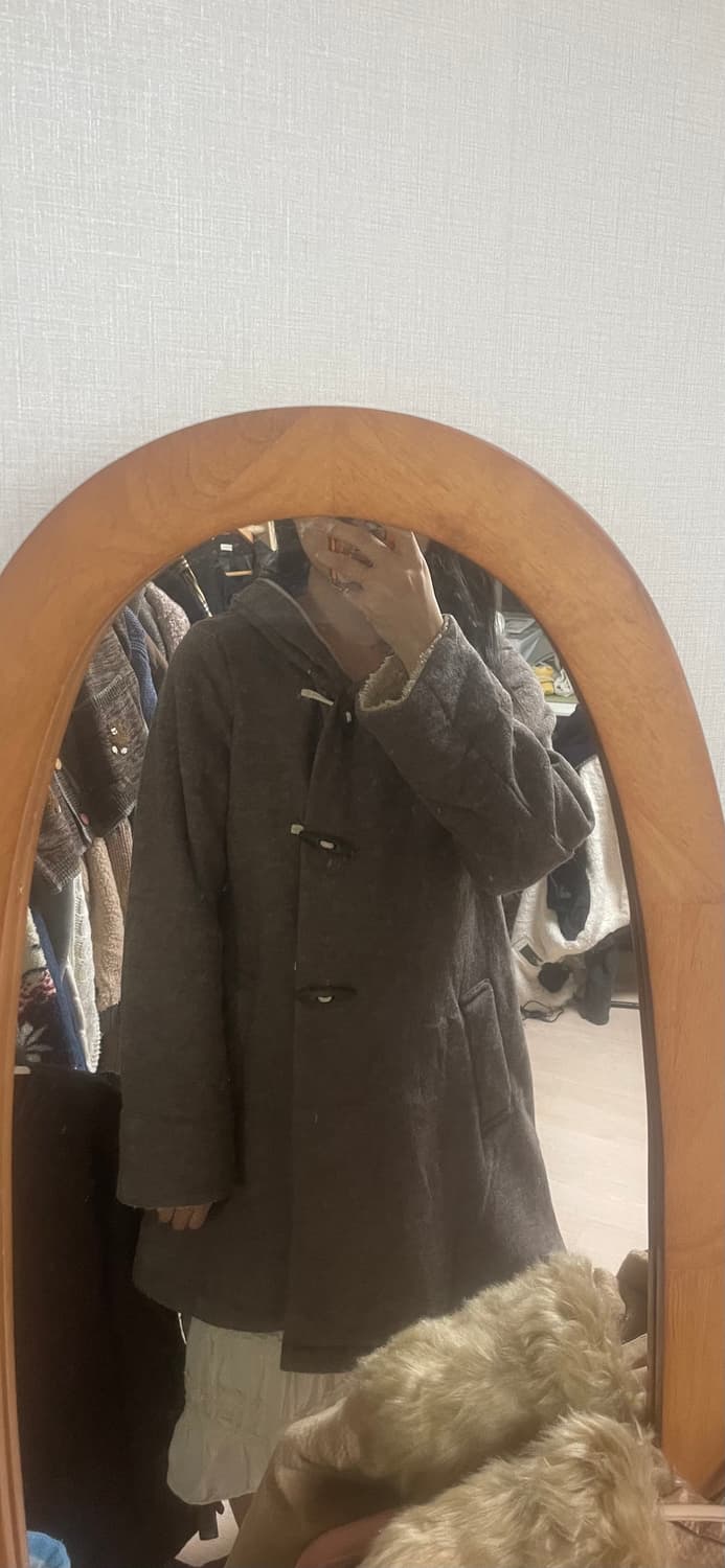 모리걸 빈티지 사만사모스 브라운 떡볶이 후드 코트 🤍🤎 상품이미지3