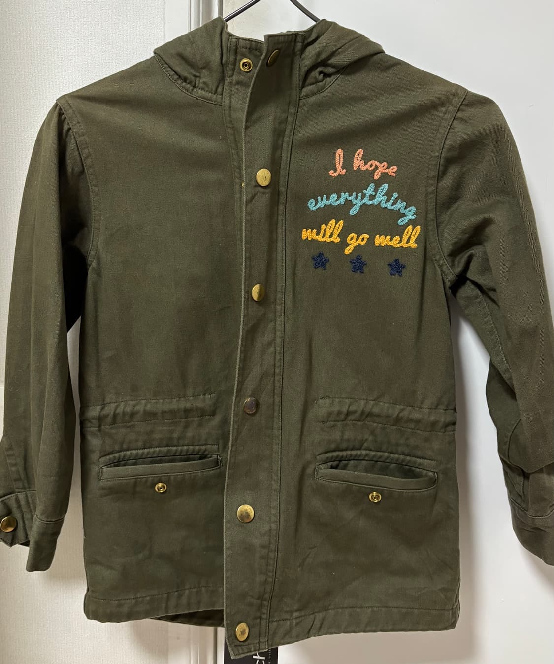 Xgirl 야상 후드집업 자켓 카키 상품이미지2