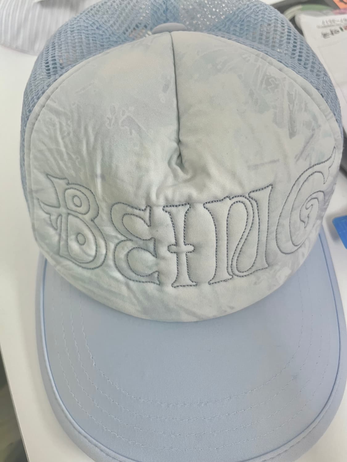 웰빙익스프레스 볼캡 Orchid Mesh Cap Sky Blue 모자 상품이미지3