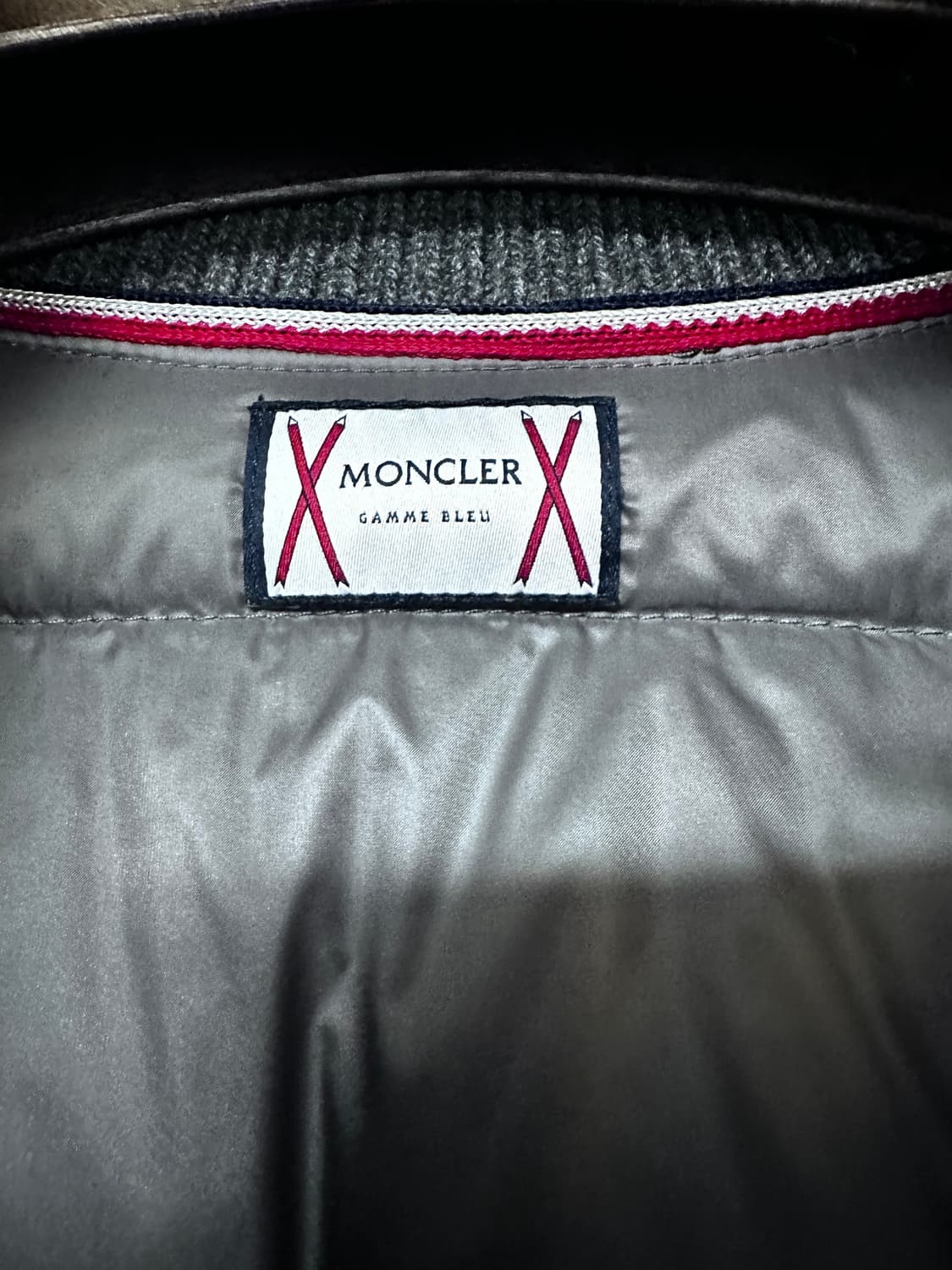 몽클레어 감마블루 울 캐시미어 집업 니트패딩 S 90-95 그레이 톰브라 상품이미지6