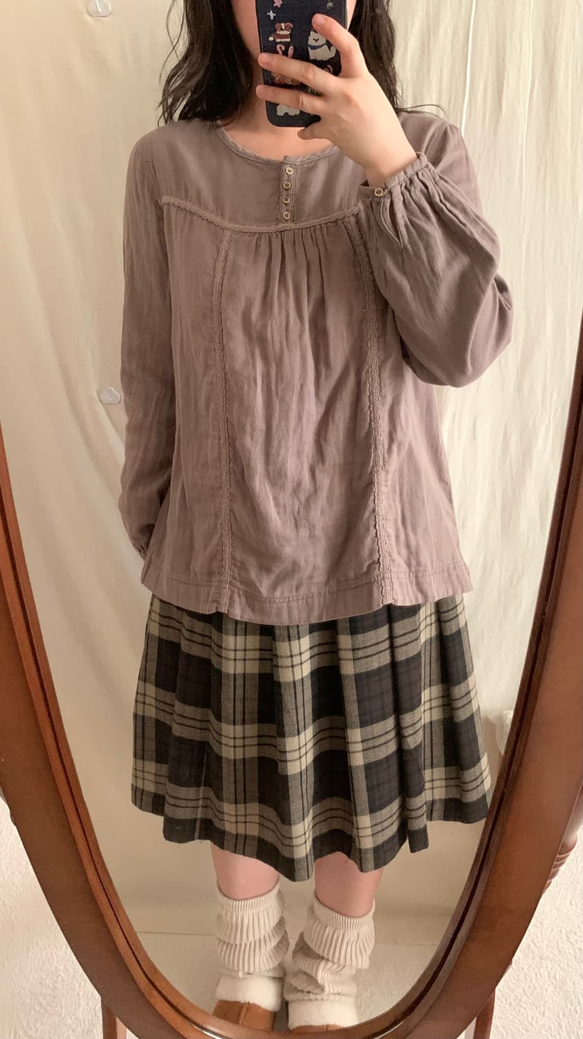 코코아 라떼 모리 레이스 티셔츠 상품이미지3