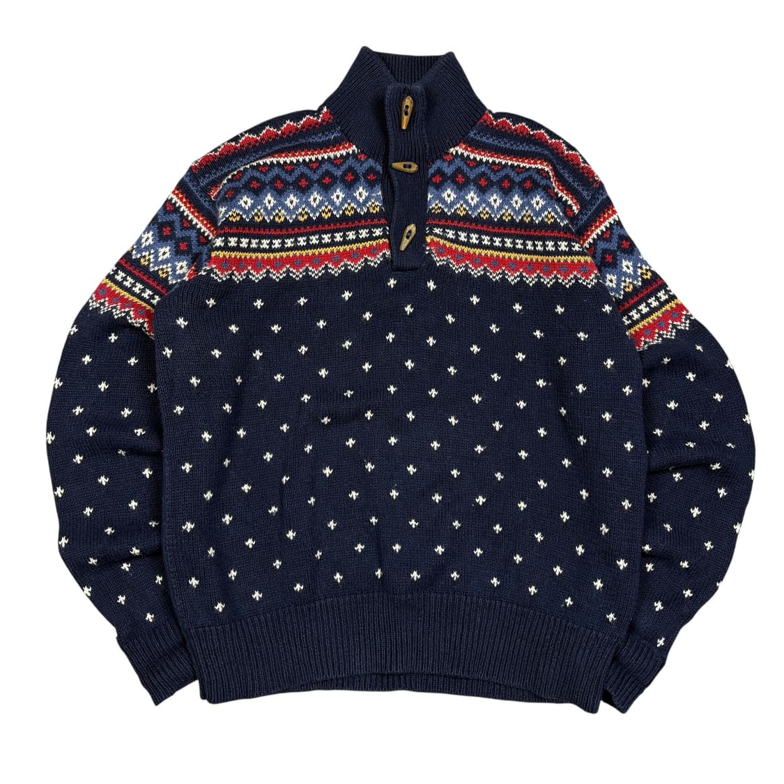 폴로 랄프로렌 90‘s 네이비 하프 버튼 니트 상품이미지1