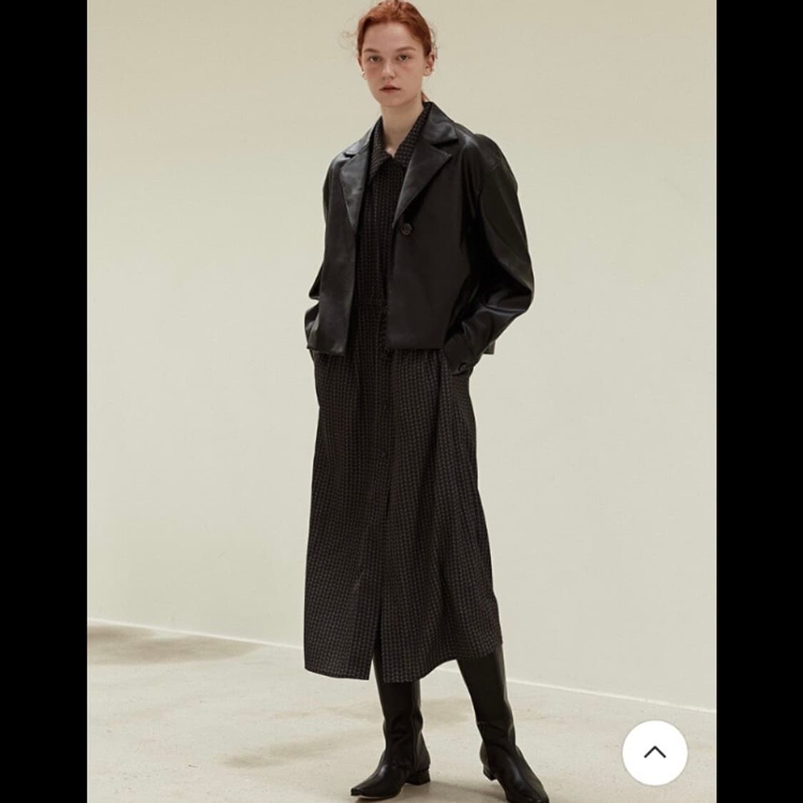 mohan 모한 tof 크롭 에코 레더 블레이저 (새상품) 상품이미지9