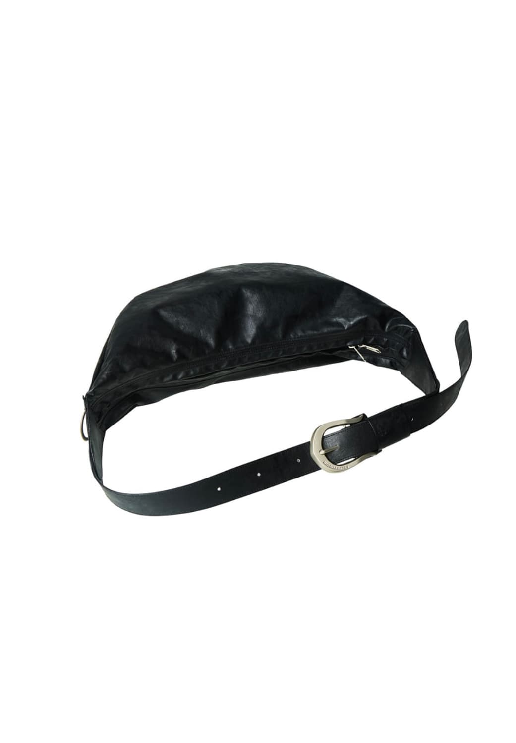 H-Buckle Banana Leather Bag (Black) 상품이미지1