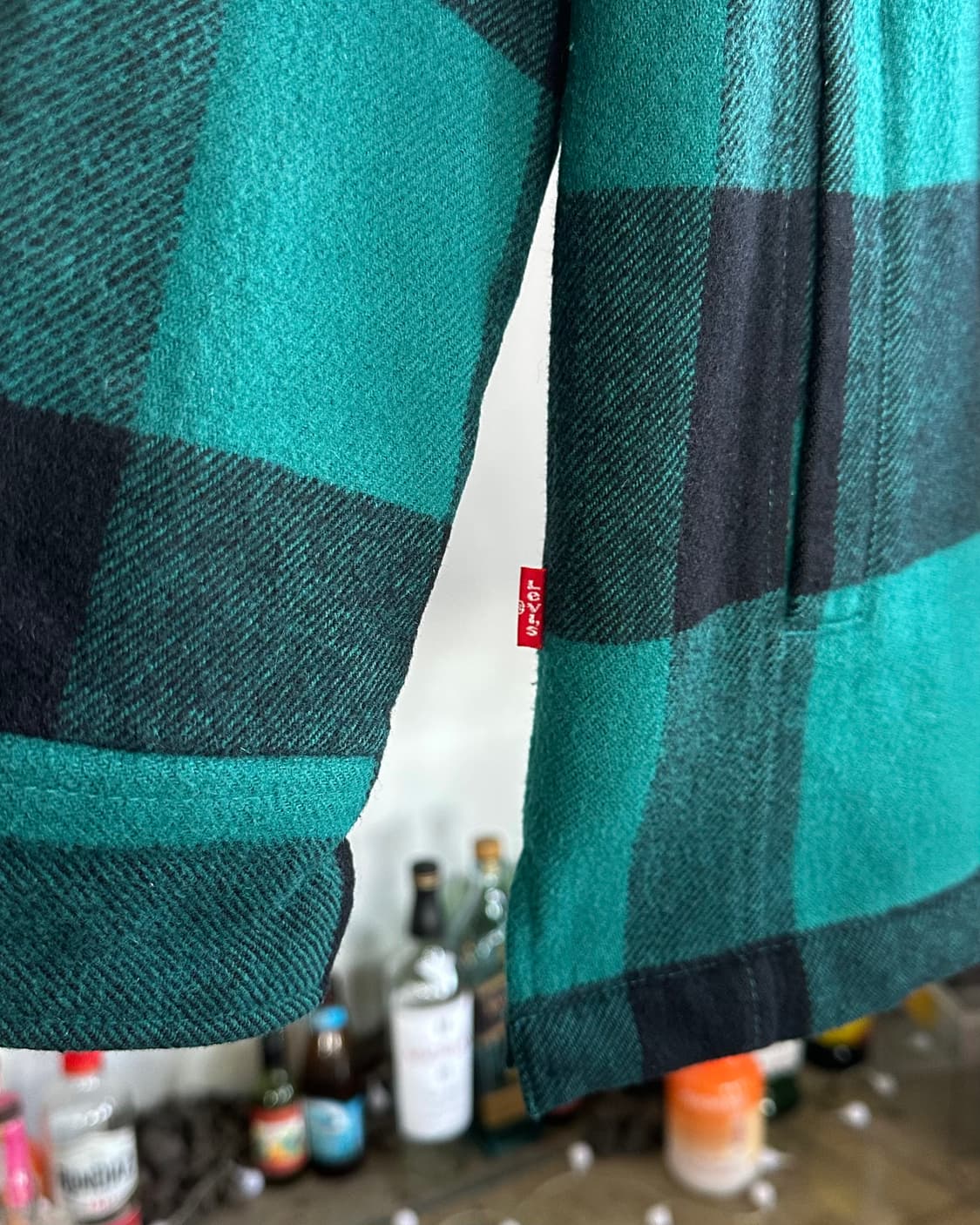 [L]리바이스 Levi's 타탄 체크 플란넬 집업 워크 자켓 상품이미지5