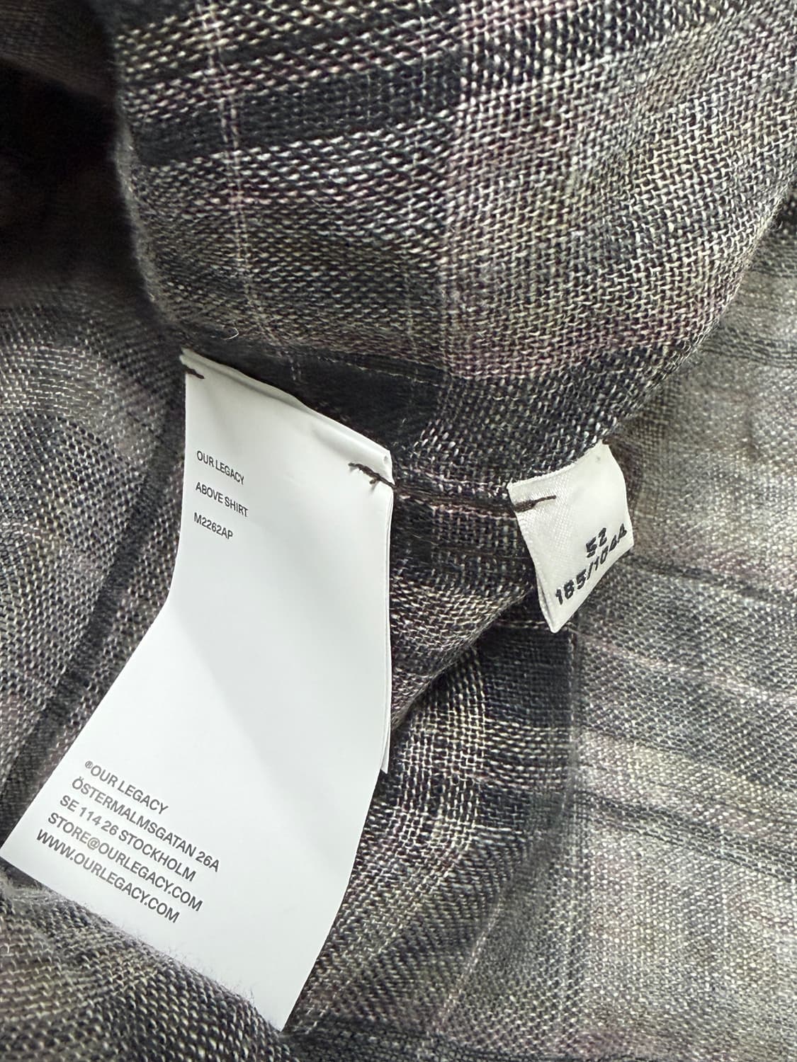 [52] 아워레가시 퍼넘브라 어보브 체크 셔츠 상품이미지4