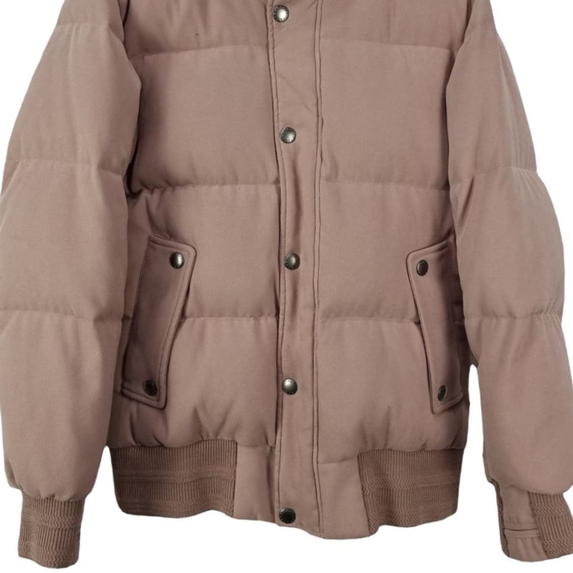 [커스텀멜로우] 덕다운 후드 레이어드 패딩 베이지 M18543 상품이미지5