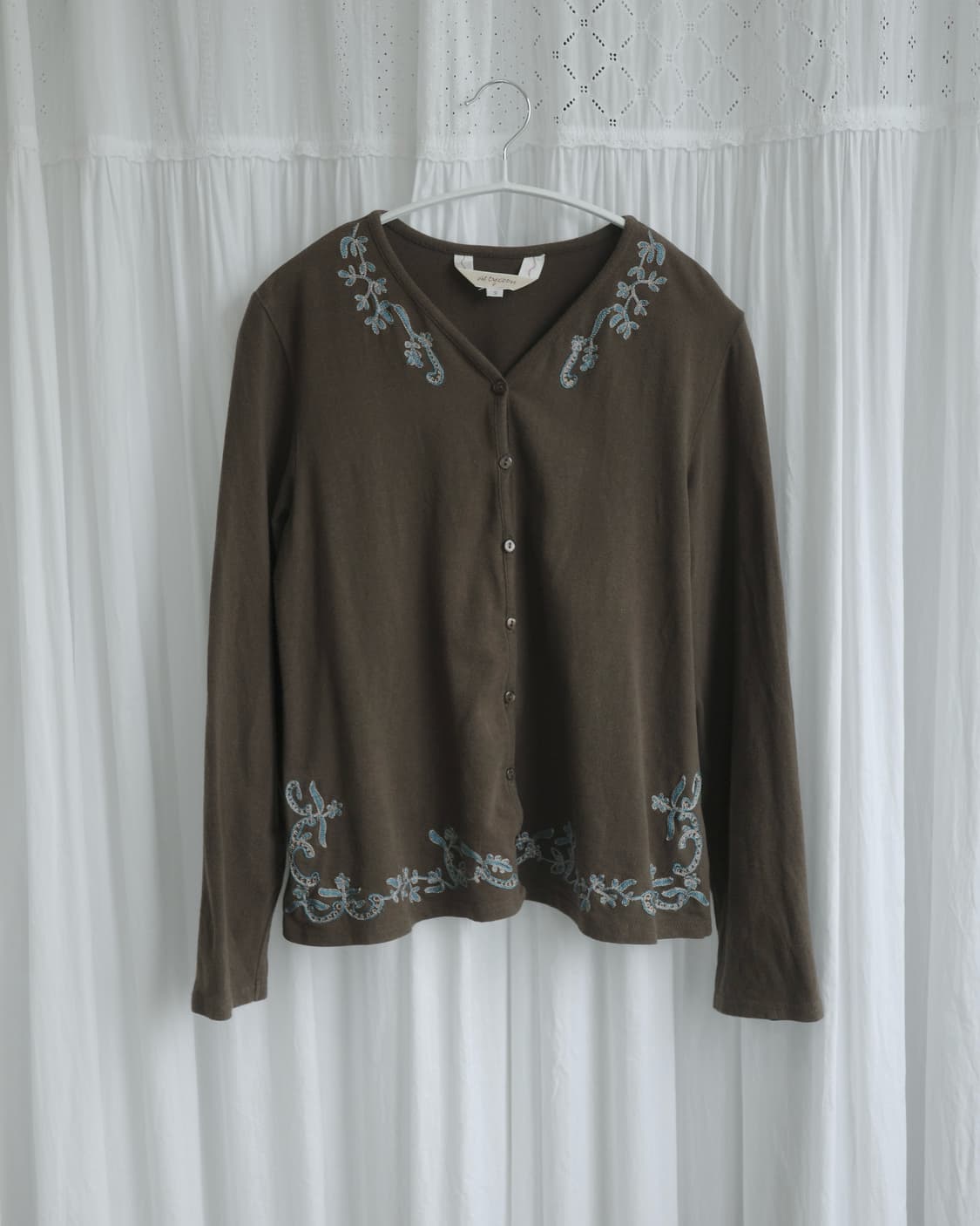 Oriental brown cardigan 상품이미지1