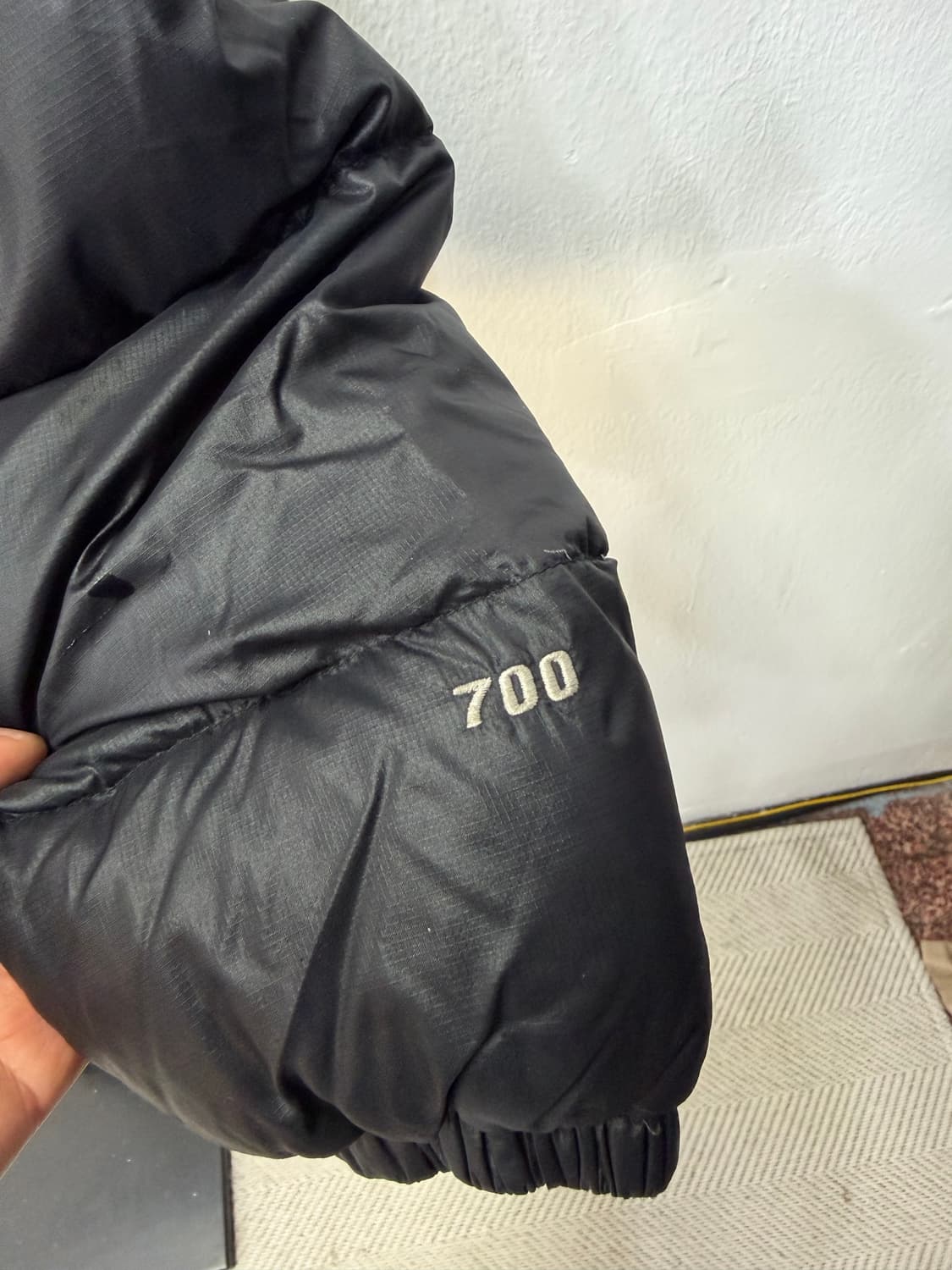 정품) 노스페이스 눕시 불랙 패딩 95 상품이미지6