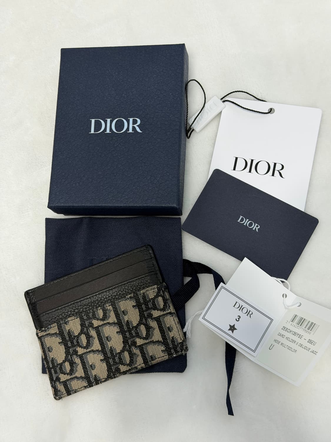 디올 오블리크 카드지갑 베이지 상품이미지2