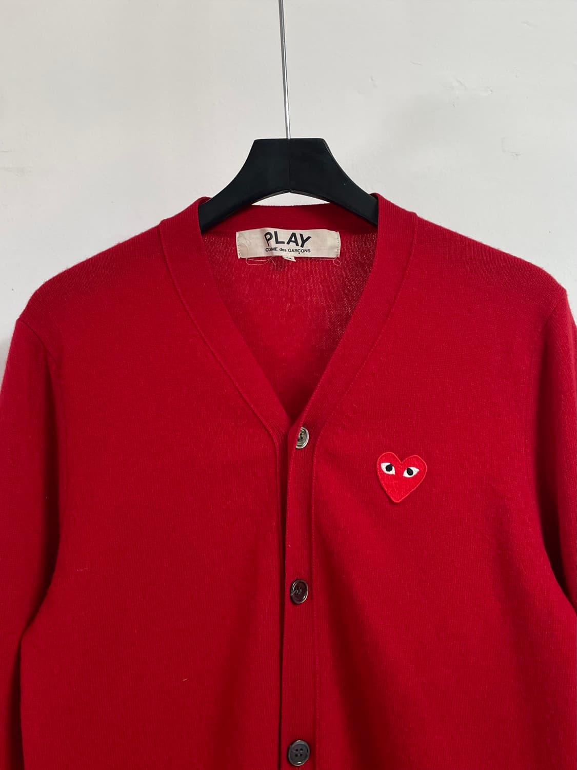 꼼데가르송 와펜 브이넥 울 가디건 (on.07) 상품이미지2