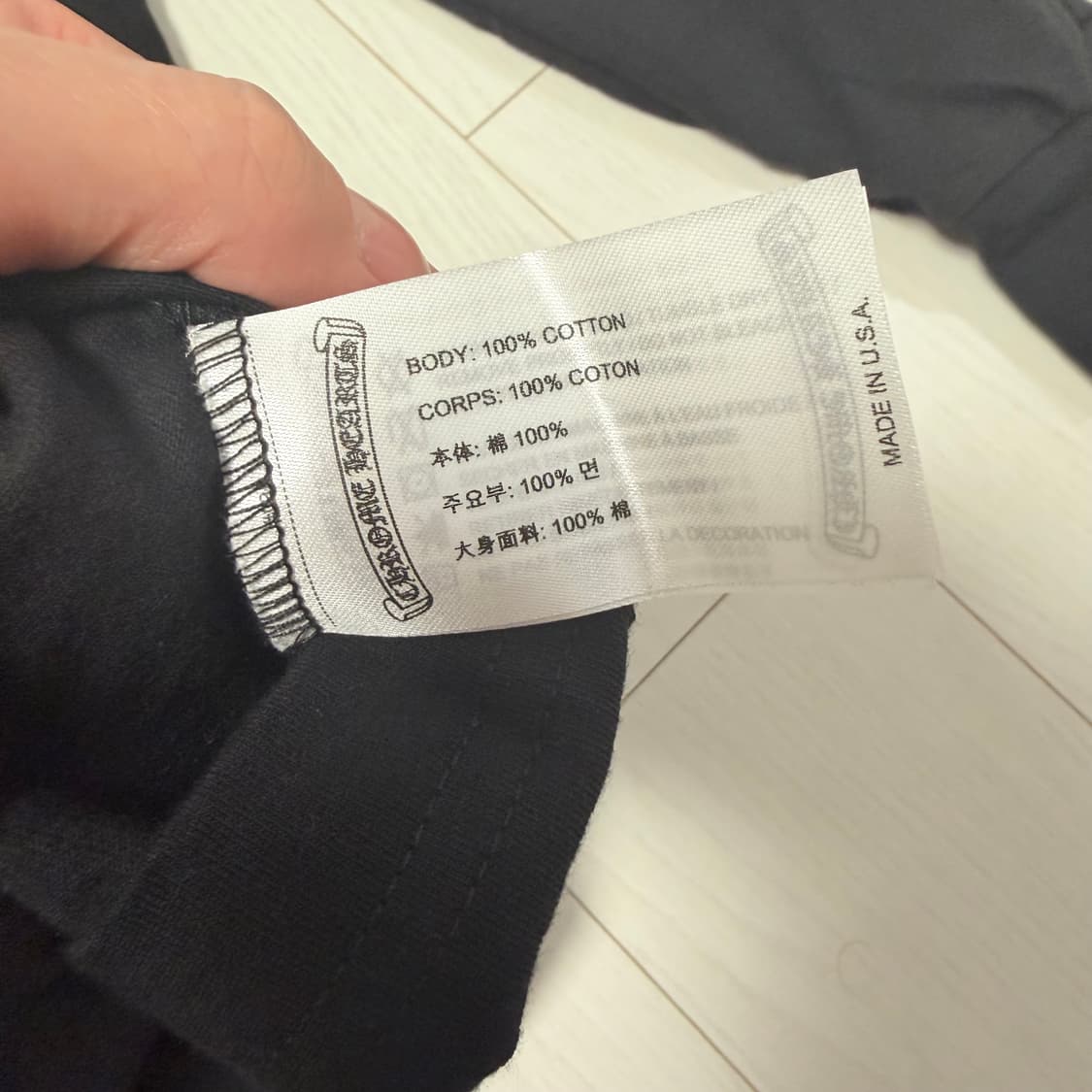 크롬하츠 롱슬리브 블랙/핑크 XL 상품이미지5