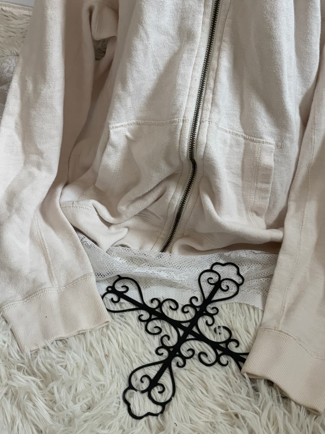 • Abercrombie White Hood Zip-Up 상품이미지7