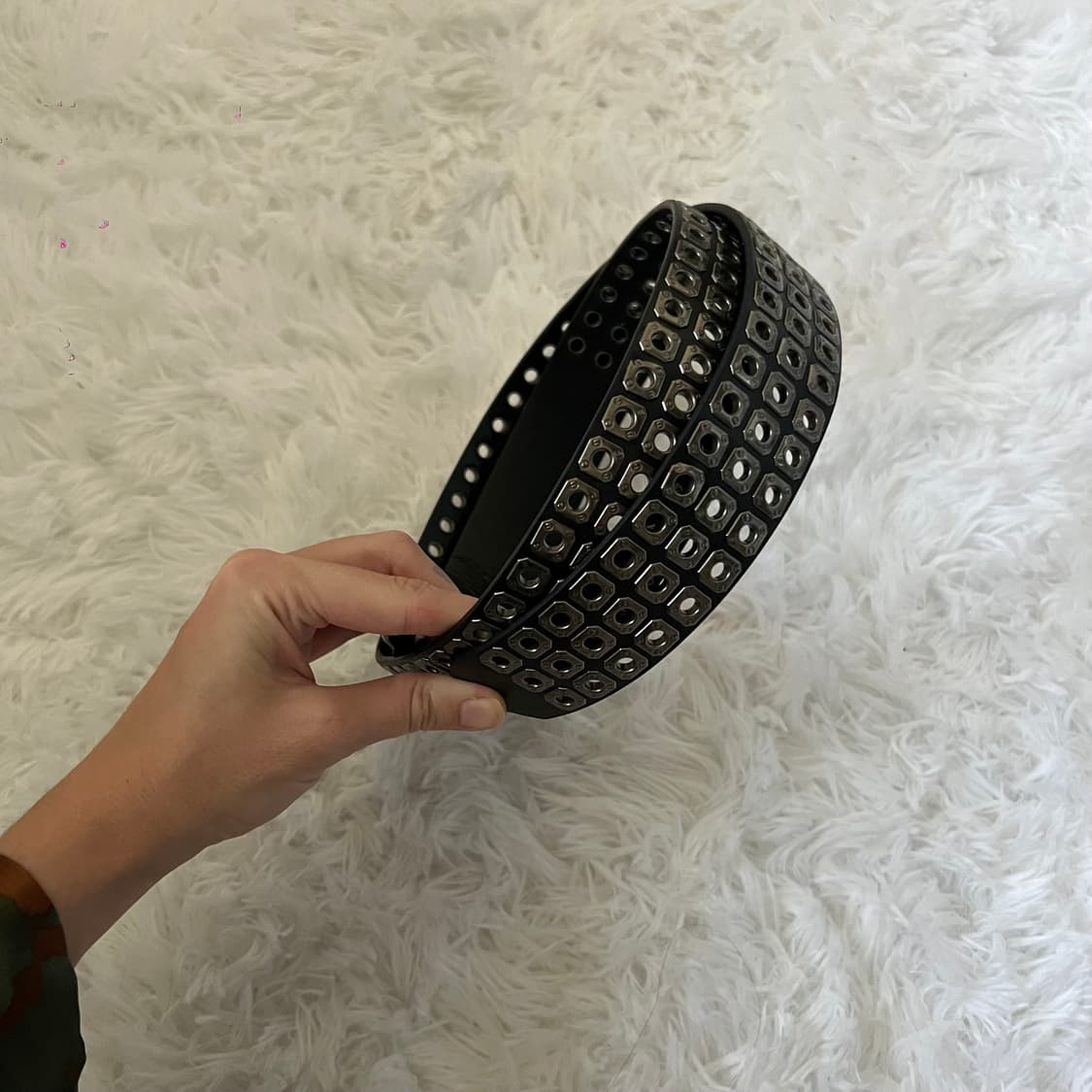 아일렛 와이드 벨트 (Black) 상품이미지7