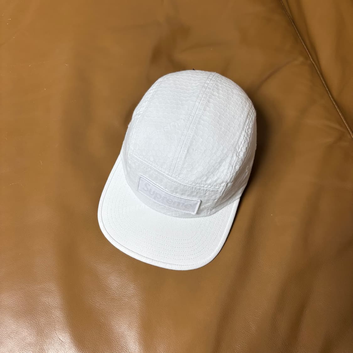 슈프림 캠프캡 모자 박스로고 코듀라 립스탑 화이트 상품이미지6