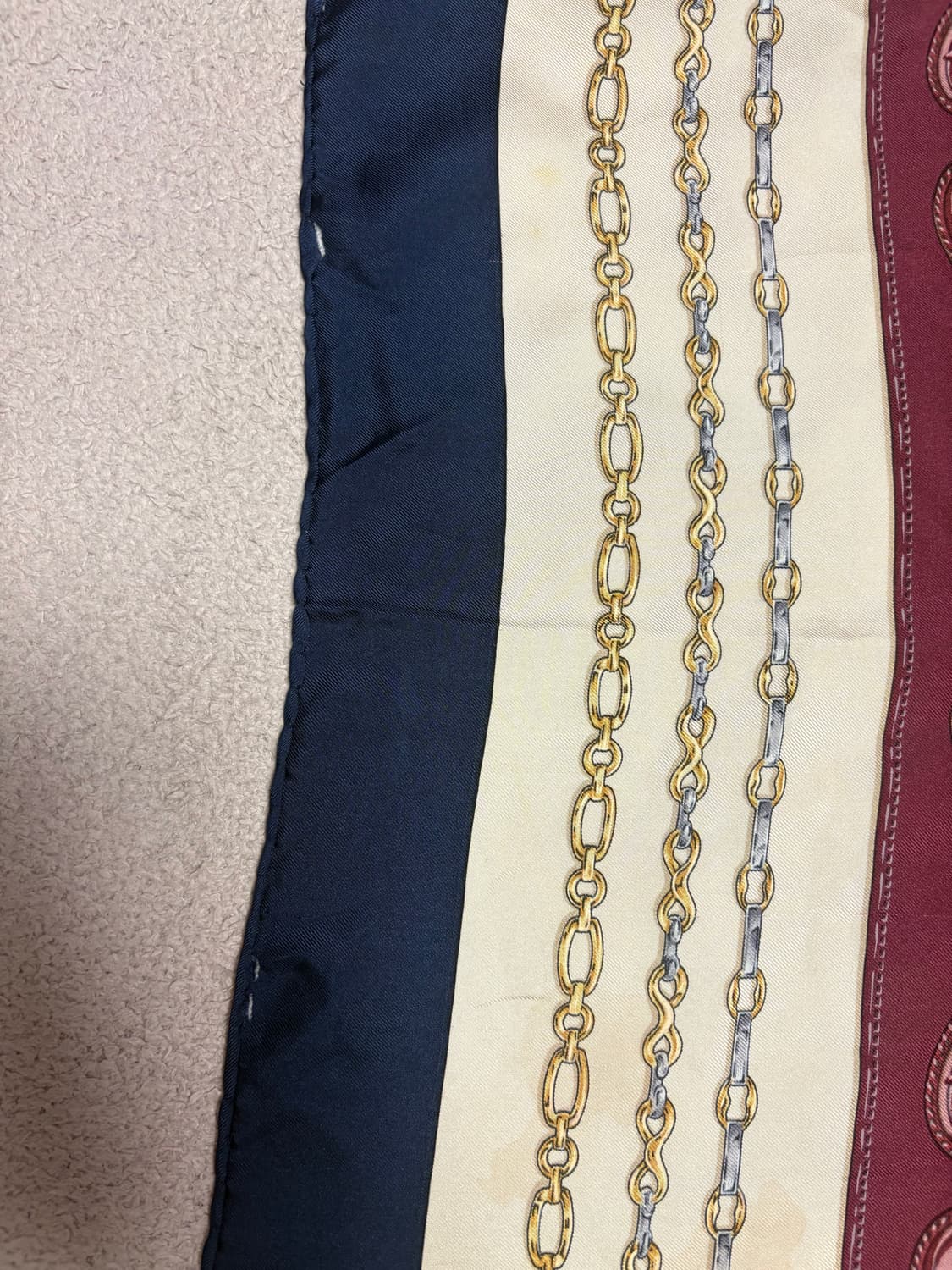 [정품] 빈티지 머스트 드 까르띠에 실크 스카프 상품이미지9