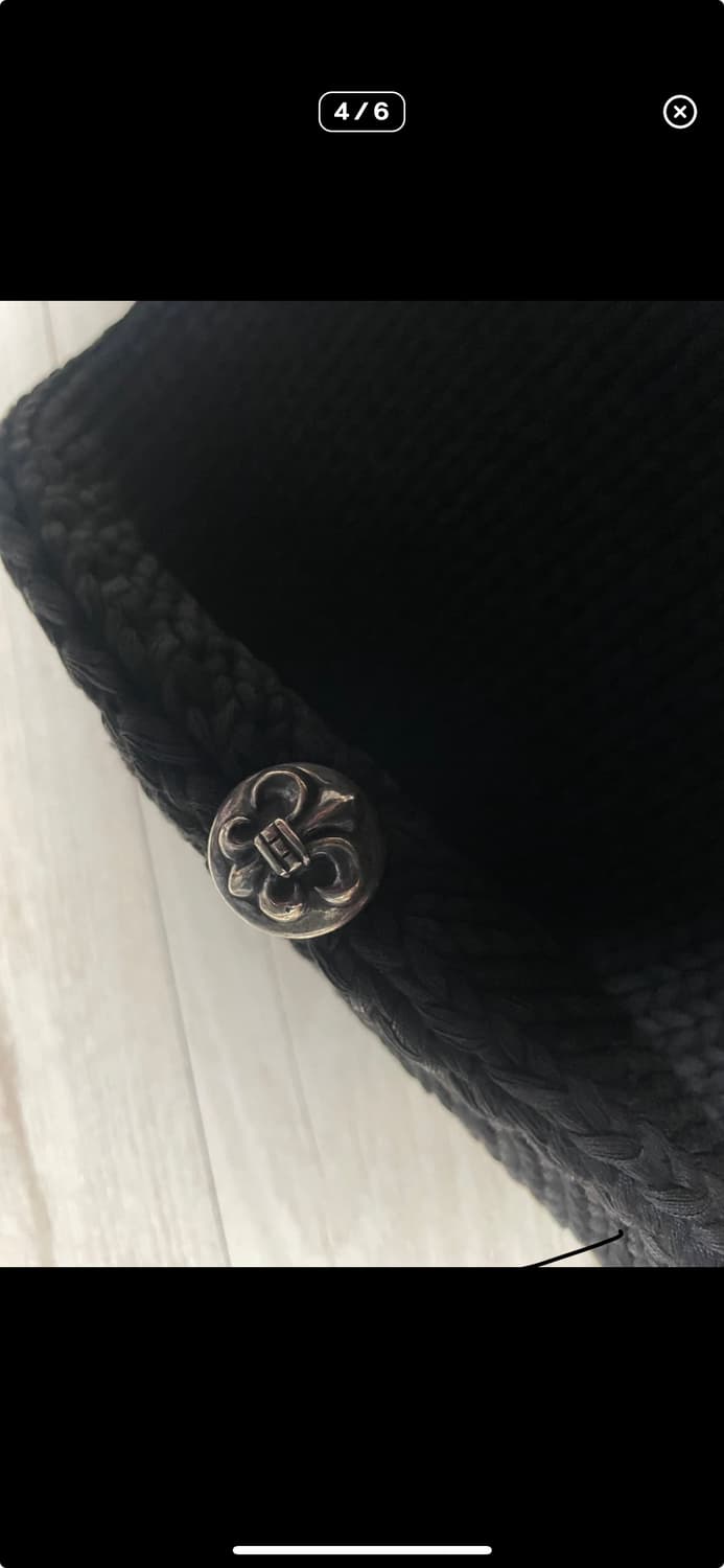 [OS]크롬하츠 플레어 비니 코튼 블랙 상품이미지4