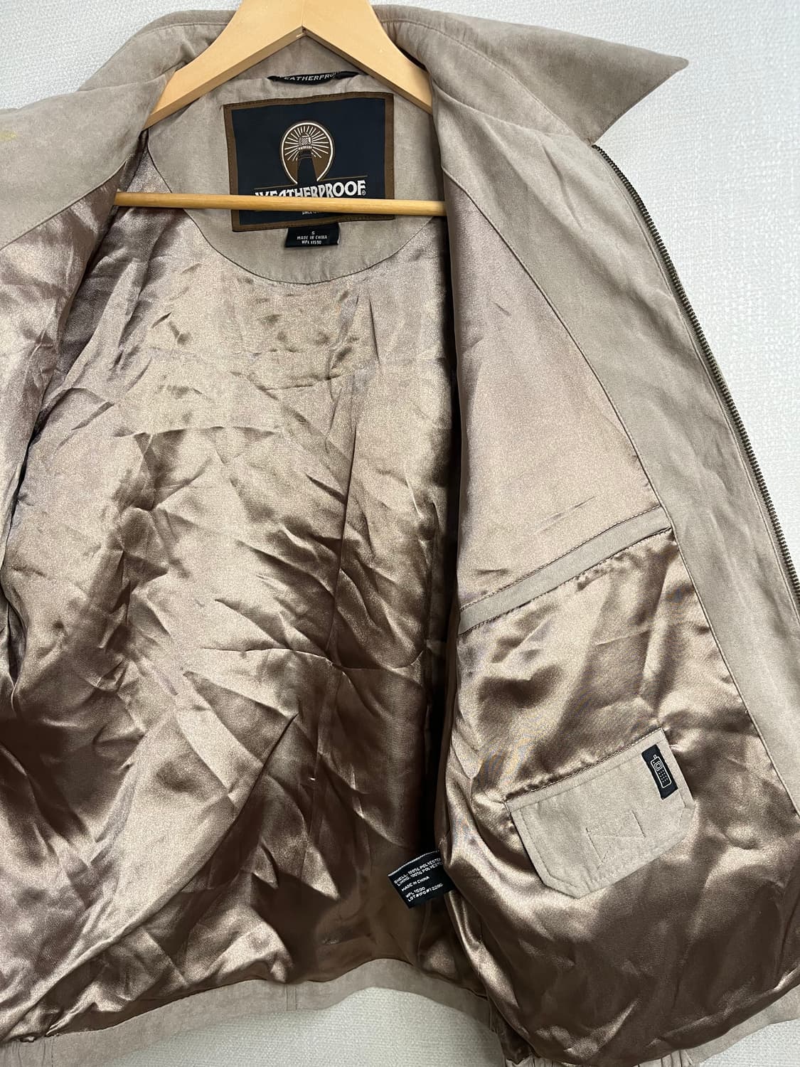 웨더프루프 스웨이드 블루종 자켓 상품이미지6