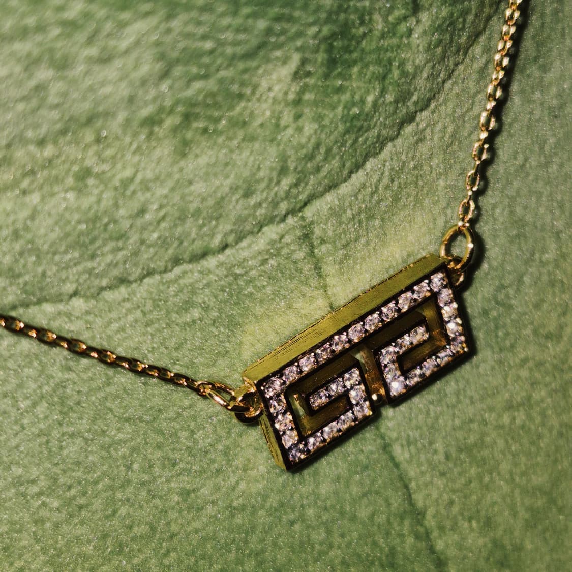 80s 지방시 비쥬 라인 G로고 파베 목걸이 상품이미지6