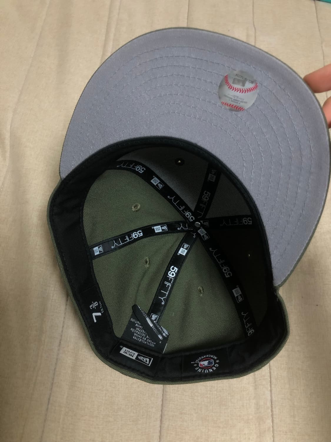 뉴에라 뉴욕 양키스 베이직 피티드캡 뉴 올리브 738 상품이미지4