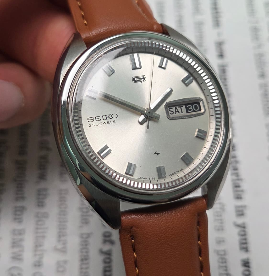 빈티지 세이코 순정 실버판 이너베젤 데이데이트 5126 오토매틱  상품이미지1