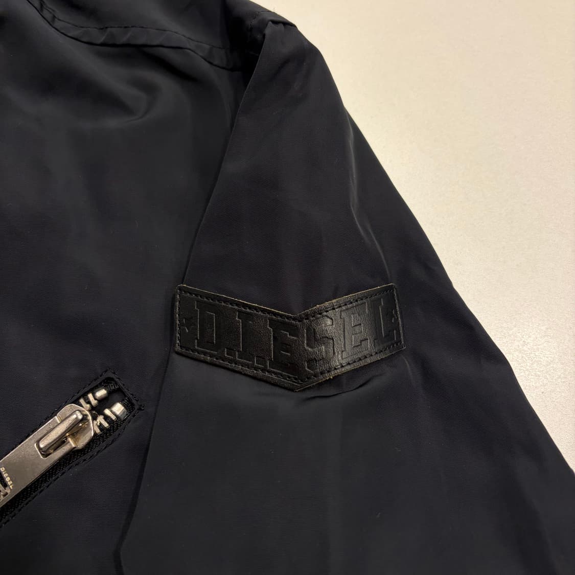 [L] 디젤 블랙 패치 메카닉 바이커 자켓 B545 상품이미지5