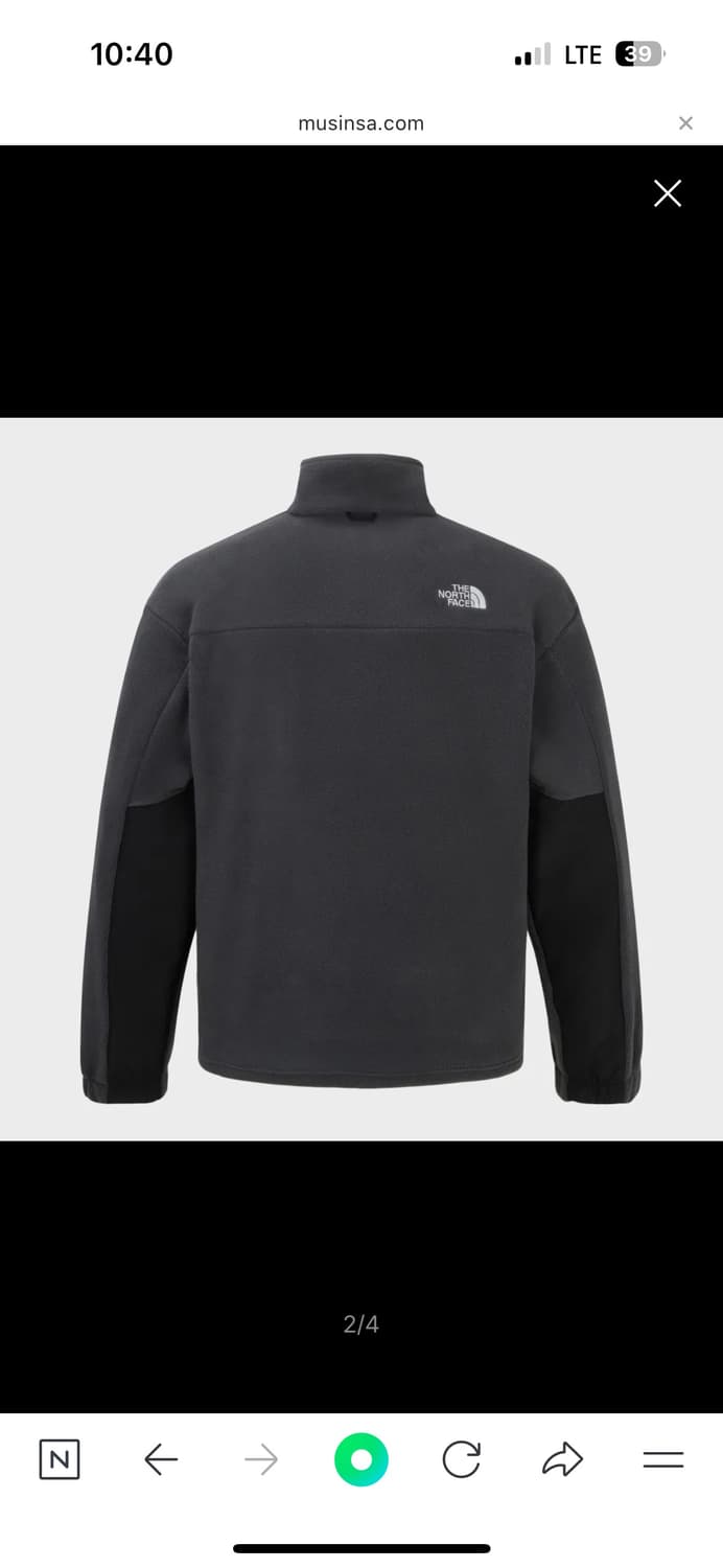 노스페이스 풀오버 L(100) 차콜 상품이미지2