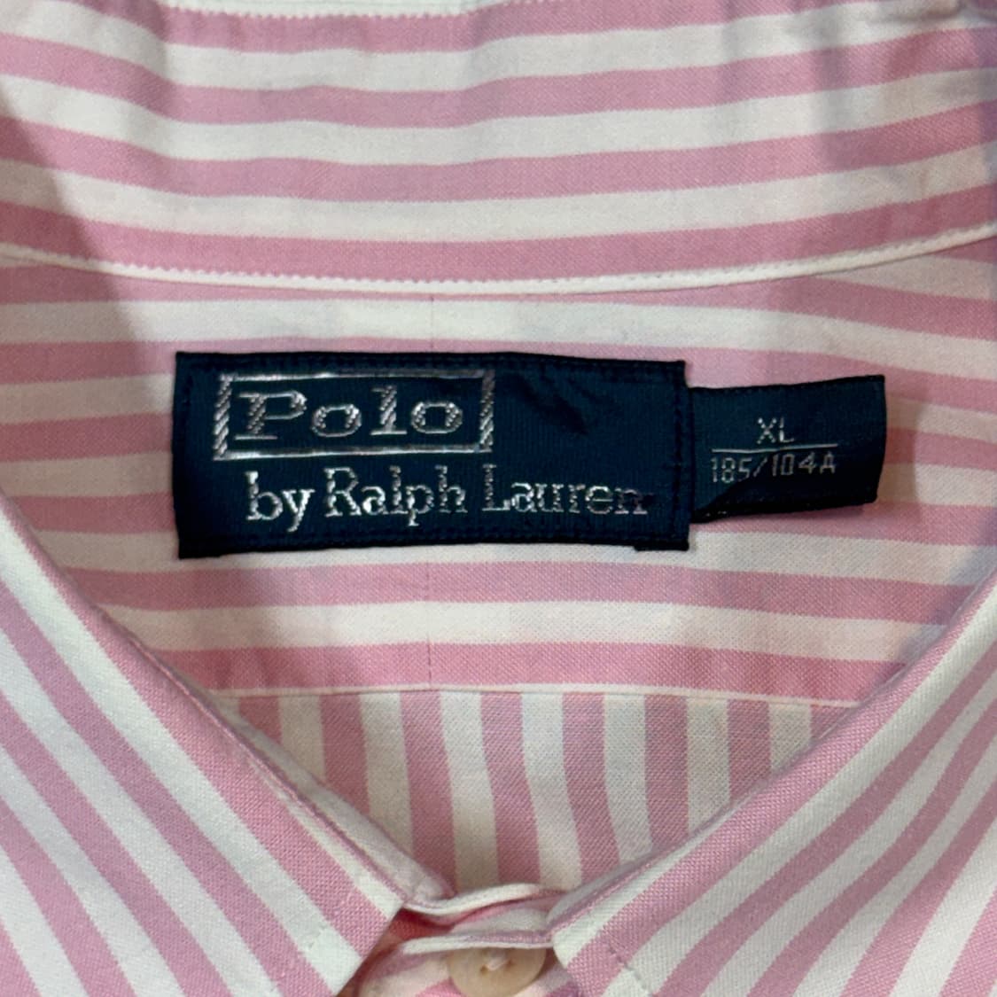 XL) 폴로 랄프로렌 클래식 스트라이프 핑크 옥스포드 셔츠 상품이미지6