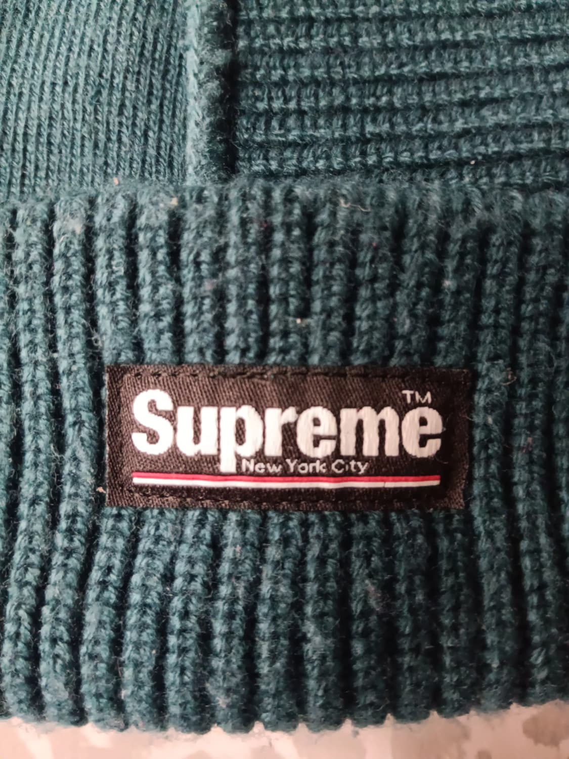 20FW 슈프림 패치워크 비니 그린 상품이미지2