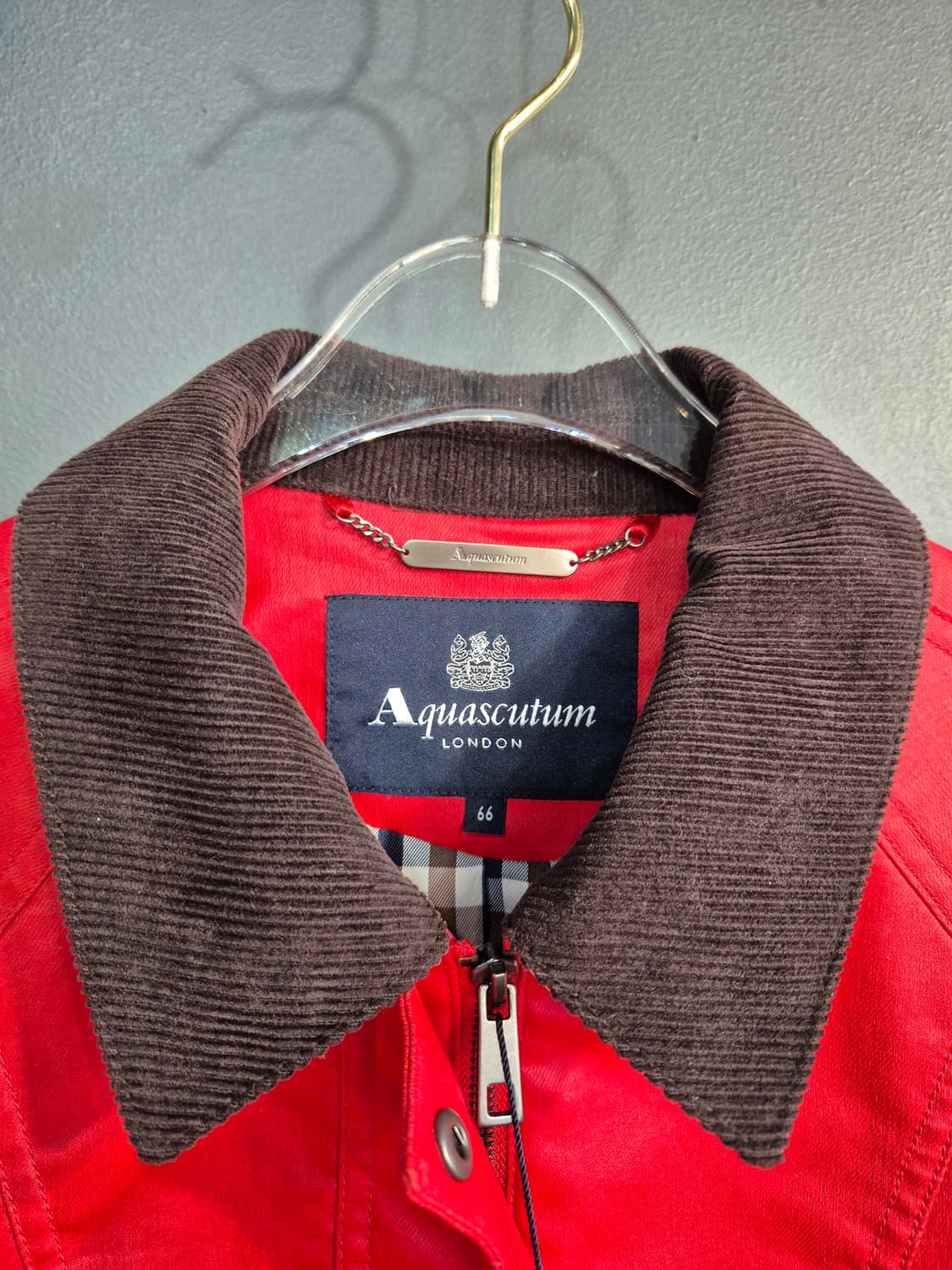 아쿠아스큐텀 여성 레드 왁스 점퍼 66 새상품 상품이미지3