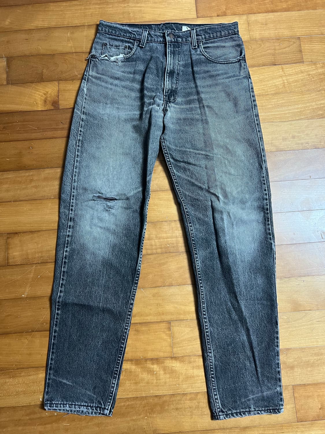 90s levi’s 550 블랙 made in usa 34x34 상품이미지1