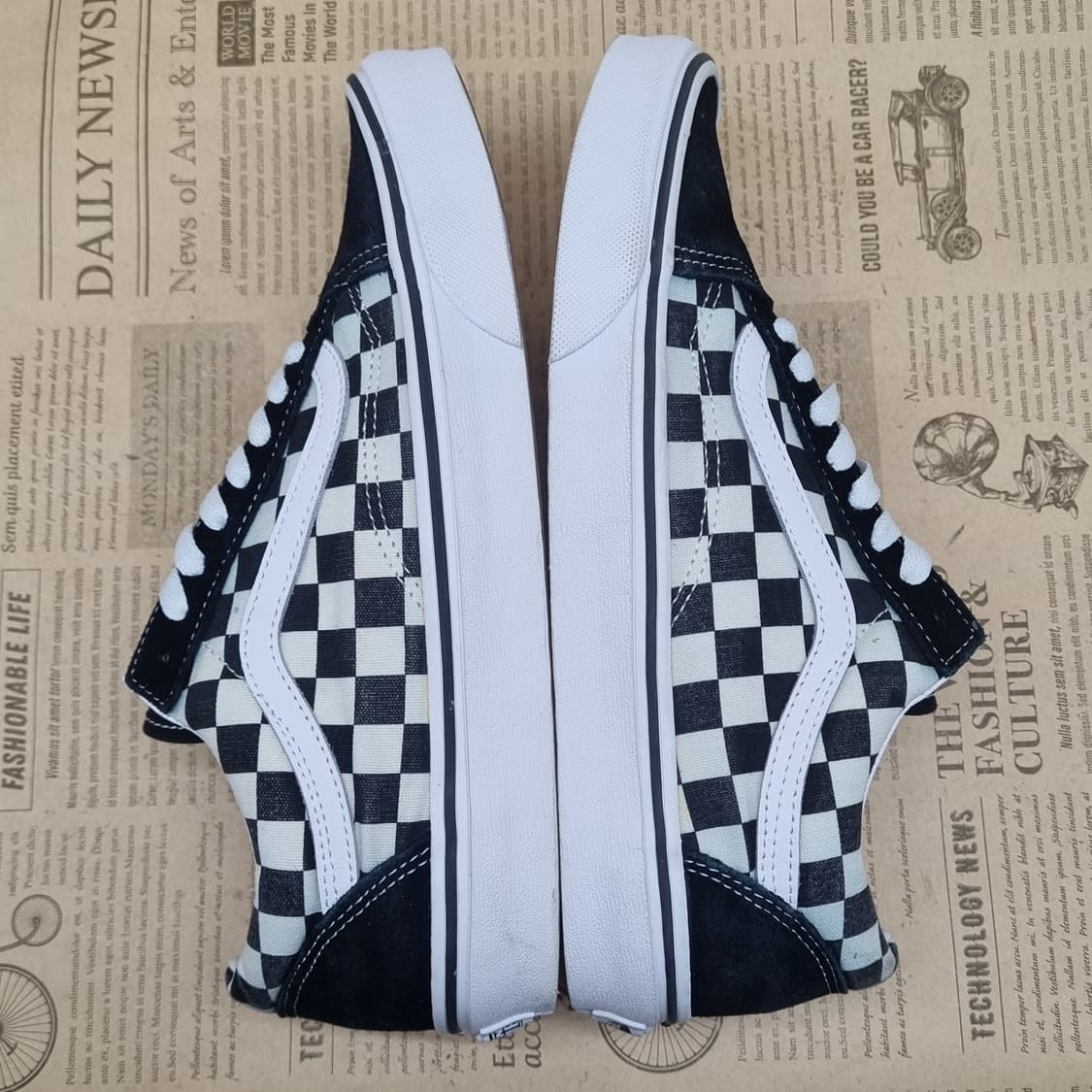 반스 올드스쿨 체커보드 남성스니커즈255 상품이미지5