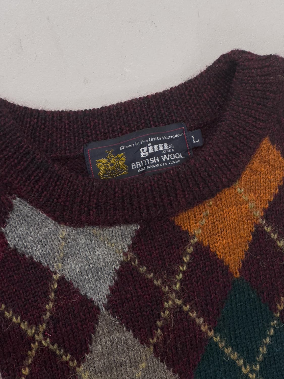 gim 아가일 니트 상품이미지4