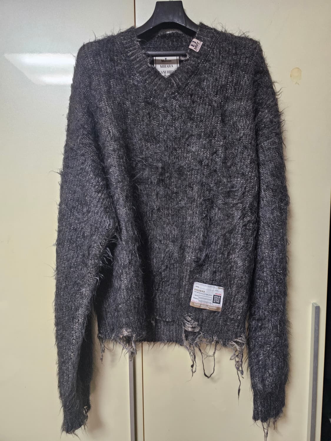 Maison MIHARA YASUHIRO 데미지 니트 46사이즈 상품이미지1