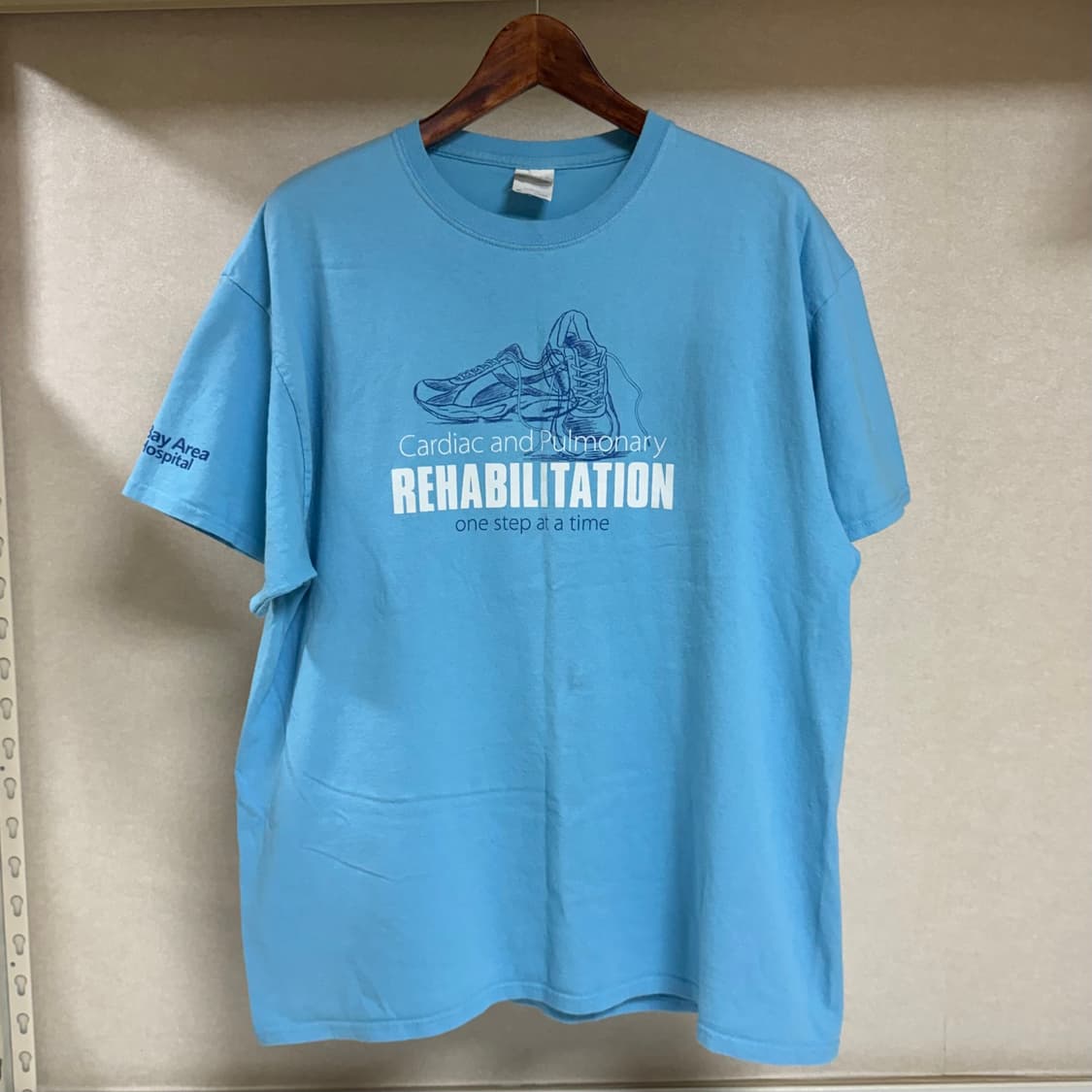 빈티지 하늘색 반팔 티셔츠 XL 상품이미지1