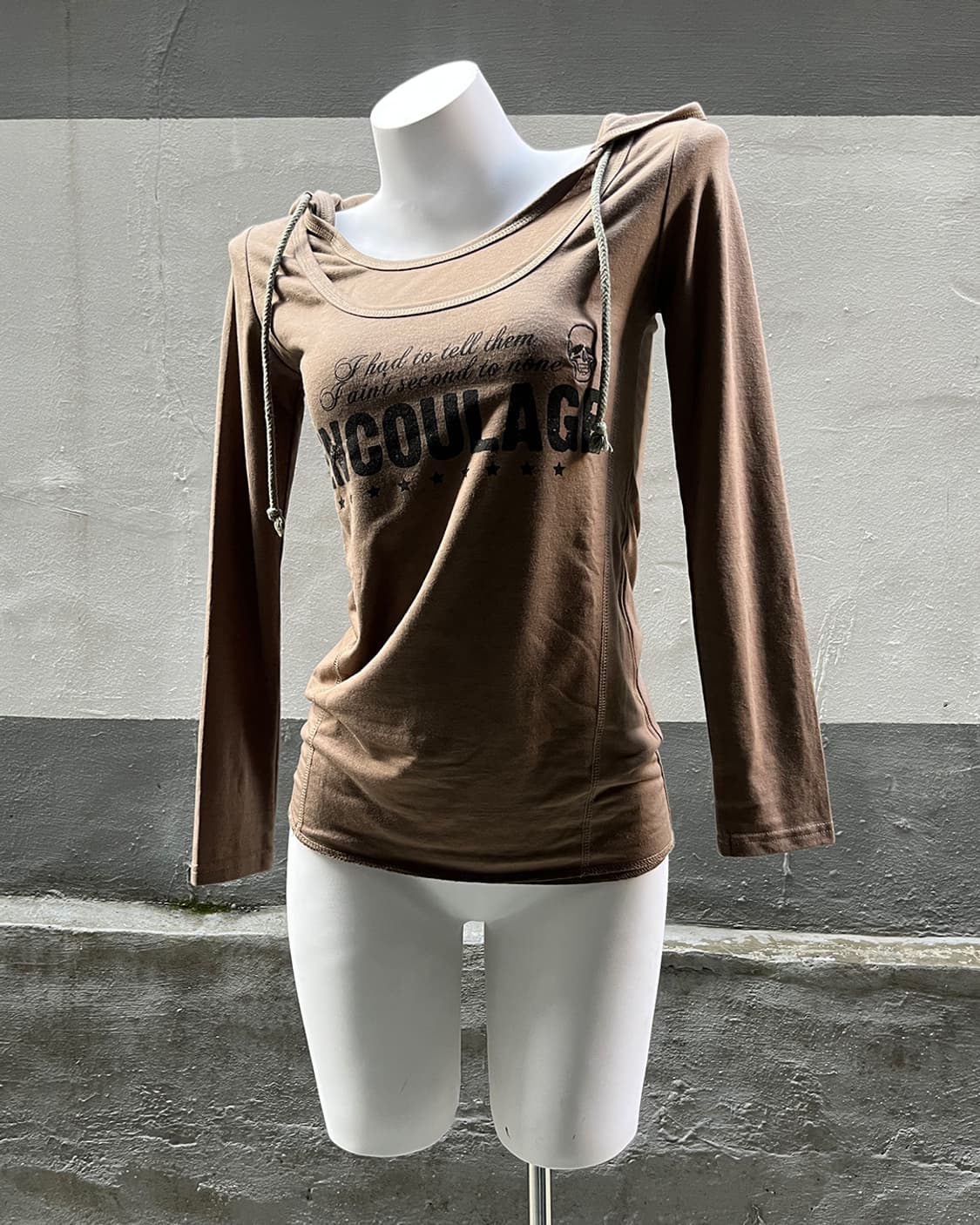 00's Grunge Wash Hood Long Sleeves 상품이미지4