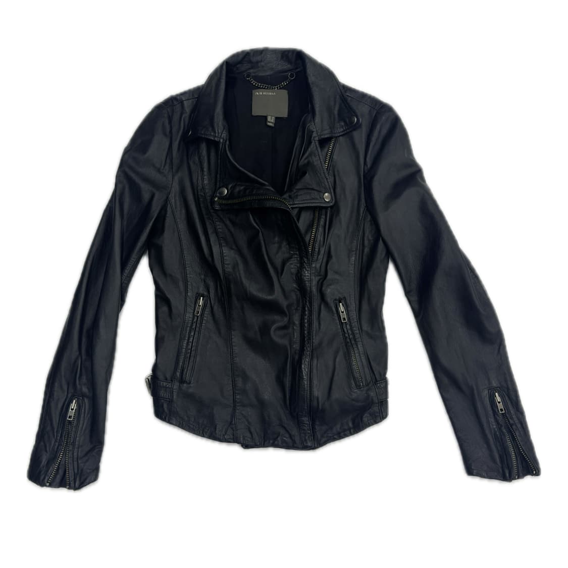 Muubaa  Lambskin 양가죽 100% 쇠맛 라이더 자켓 상품이미지2