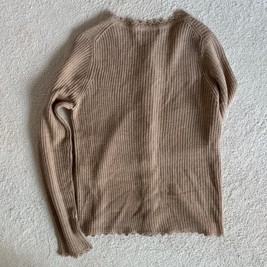 일본빈티지 peyton place 골지 작사 가디건 상품이미지6