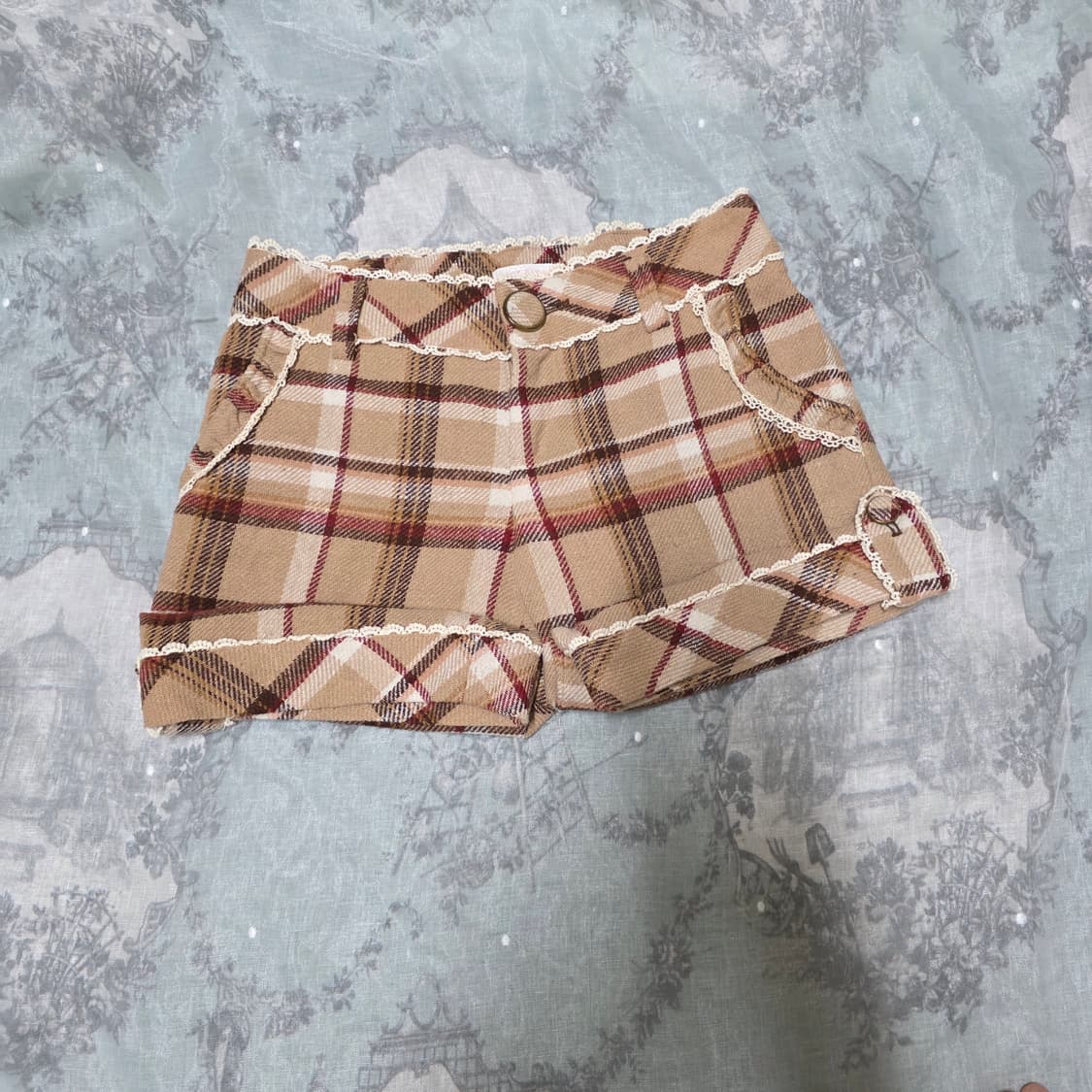 리즈리사 리본 라떼갸루 리본 반바지 갸루일브히메갸루 상품이미지1