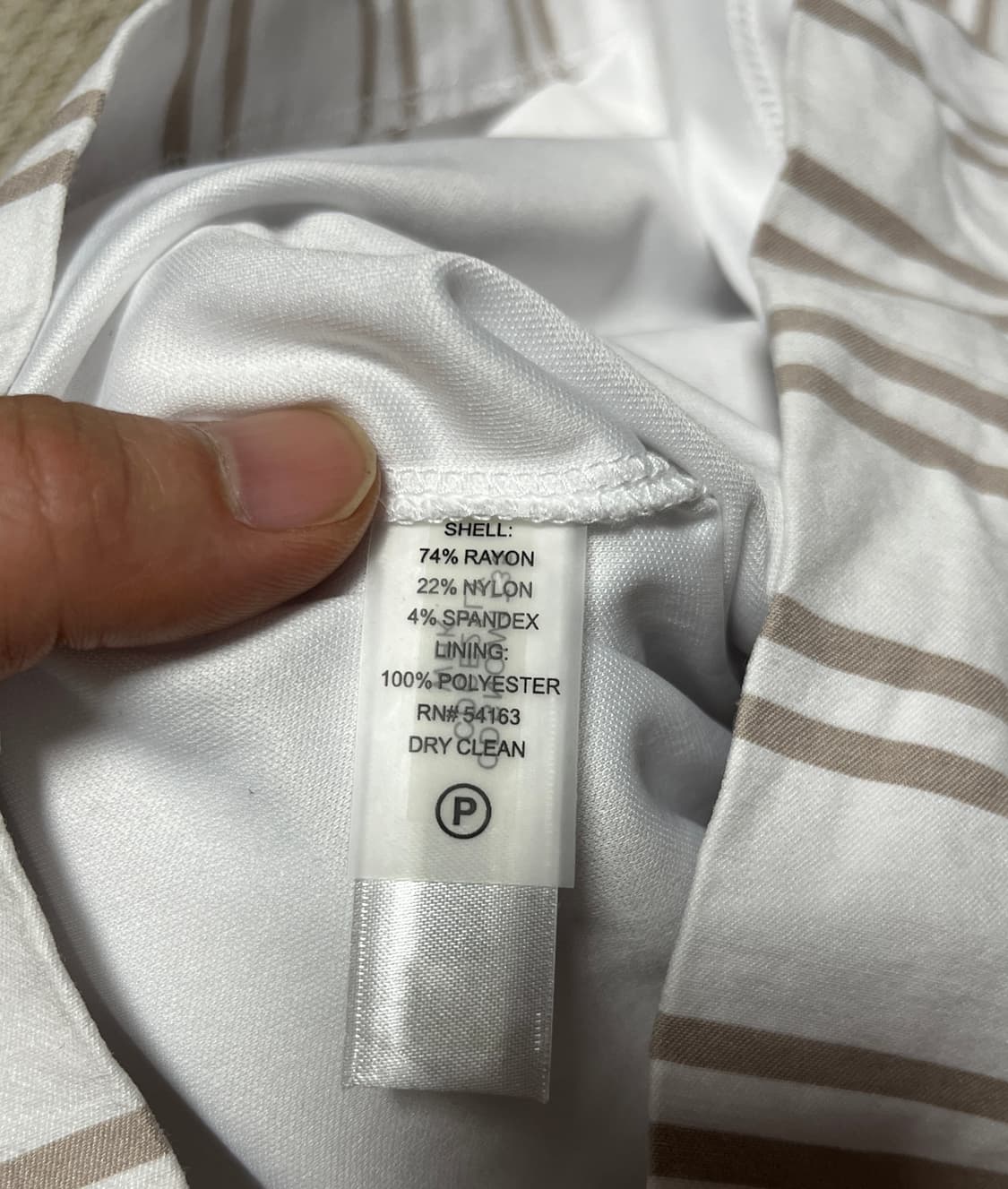 캘빈클라인 여리핏 스트라이프 숄더컷 원피스 S 상품이미지7