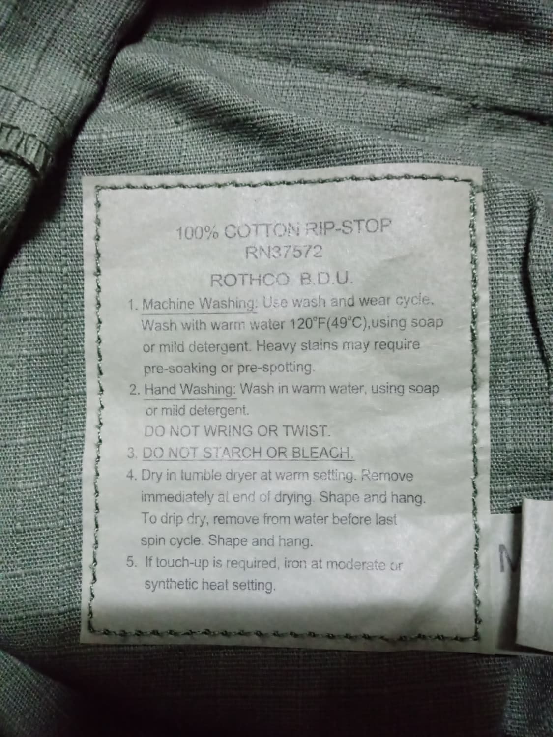 로스코 코튼 립스탑 8부 카고팬츠 상품이미지5