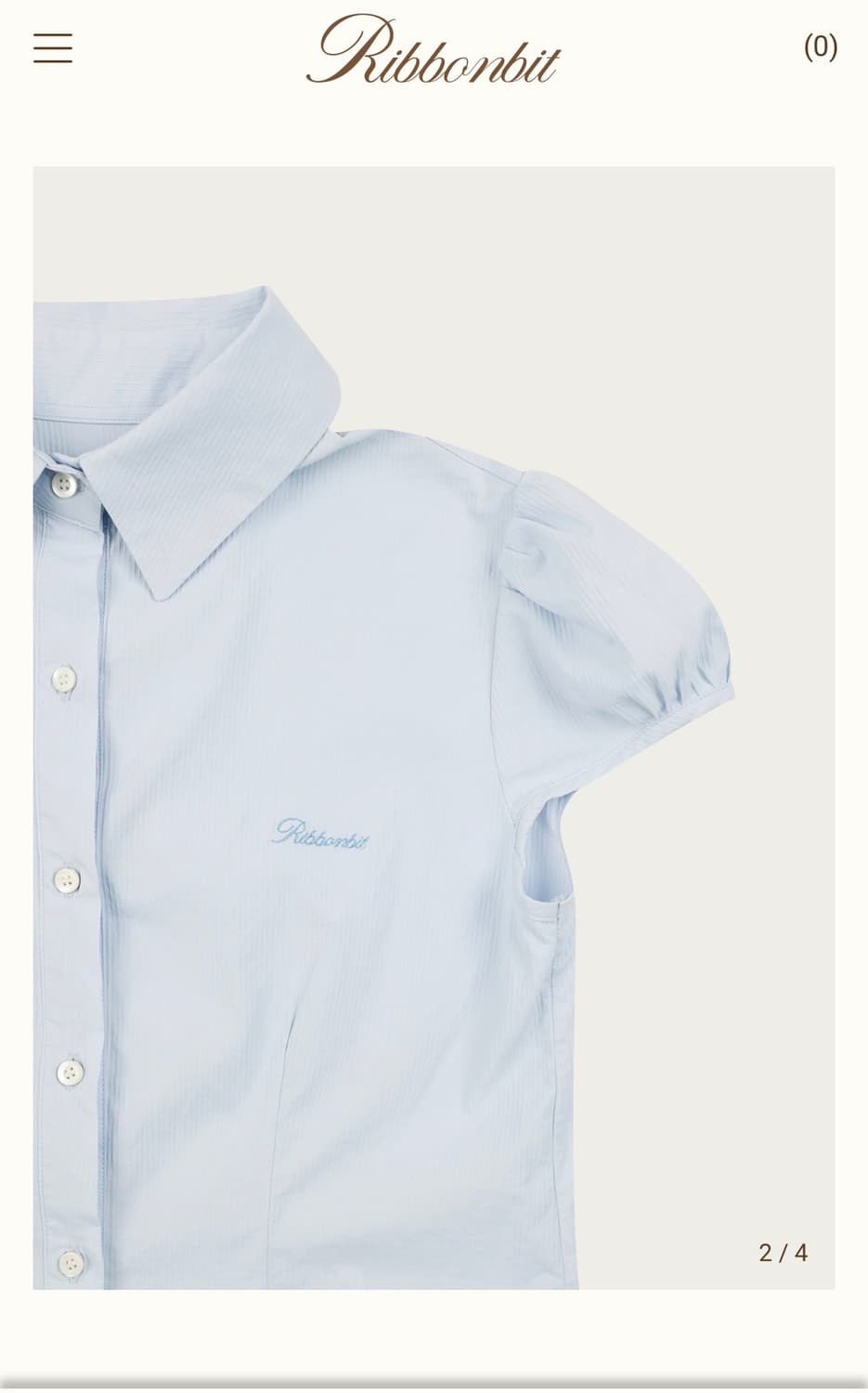 리본빛 lovi cap sleeve blouse 상품이미지3