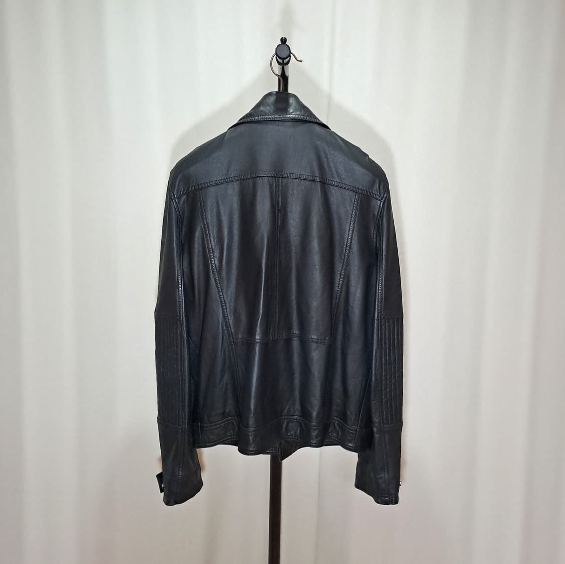 (택포) CK진 블랙 양가죽 자켓 XL B12 상품이미지5