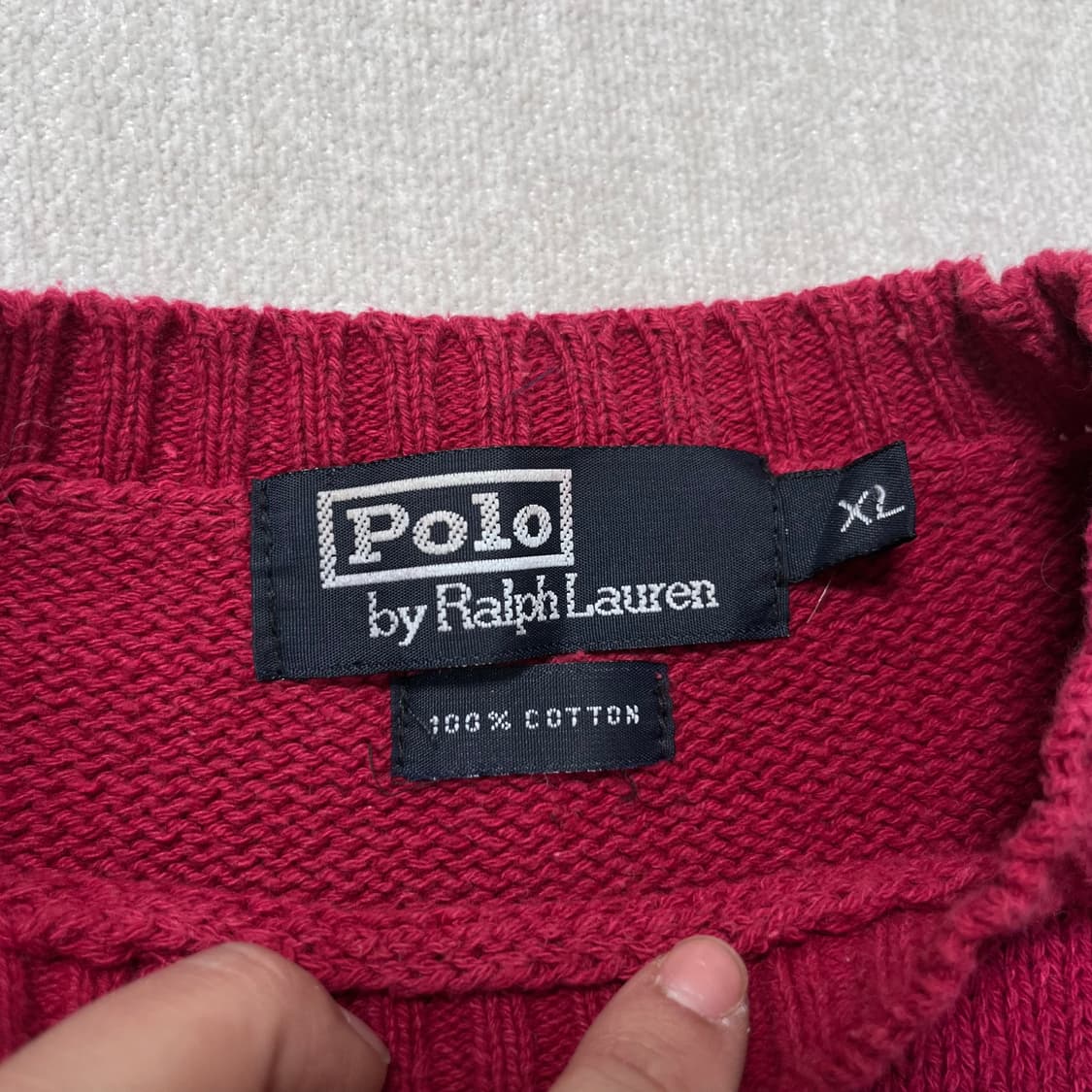 100 폴로 랄프로렌 코튼 니트 상품이미지3